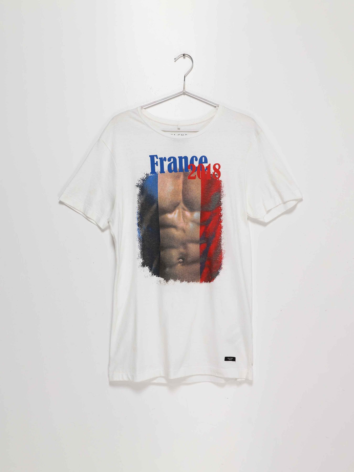 Футболка Blend модель 20707947_білий з синім Фото