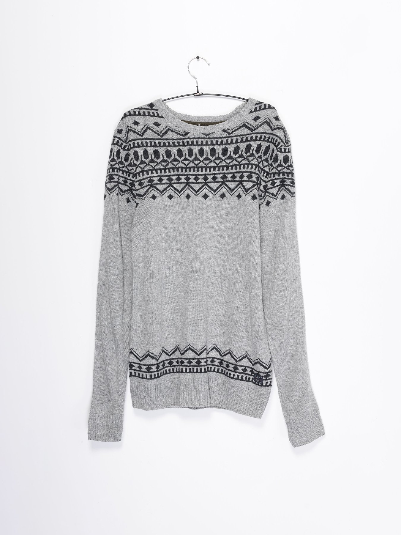 Джемпер Blend модель 20708564_сірий з т.сірим Фото