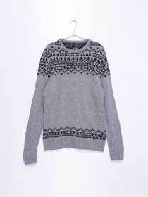 Джемпер Blend модель 20708564_сірий комб. Фото