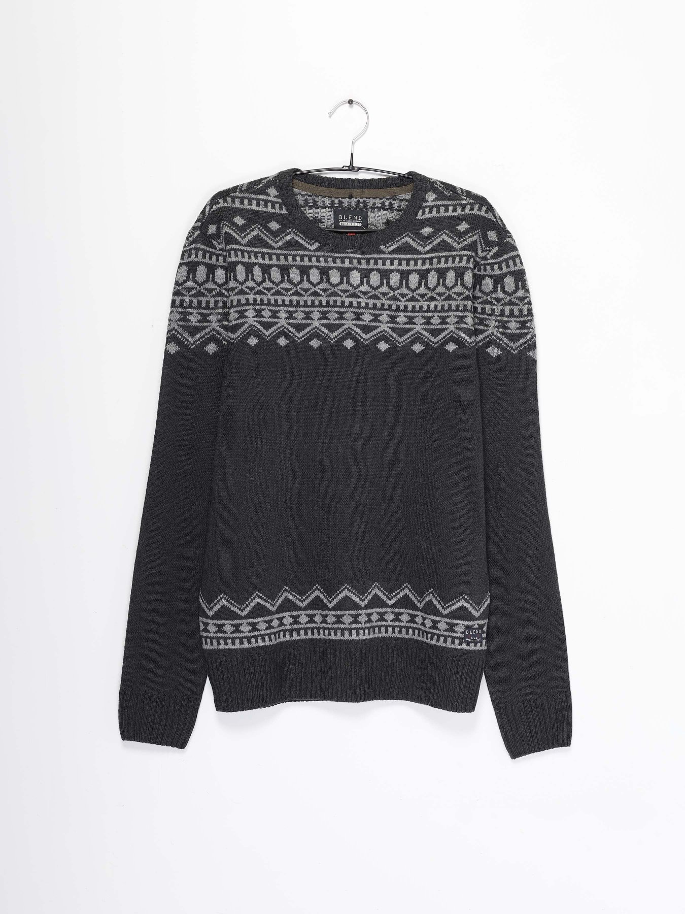 Джемпер Blend модель 20708564_т.сірий з сірим Фото