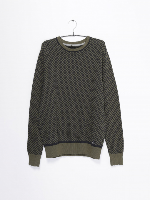 Джемпер Blend модель 20708566_т.зелений комб. Фото