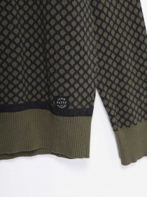 Джемпер Blend модель 20708566_т.зелений комб. Фото