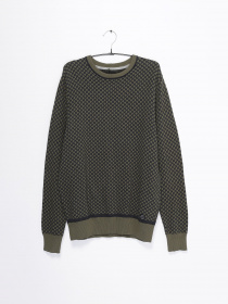 Джемпер Blend модель 20708566_т.зелений комб. Фото