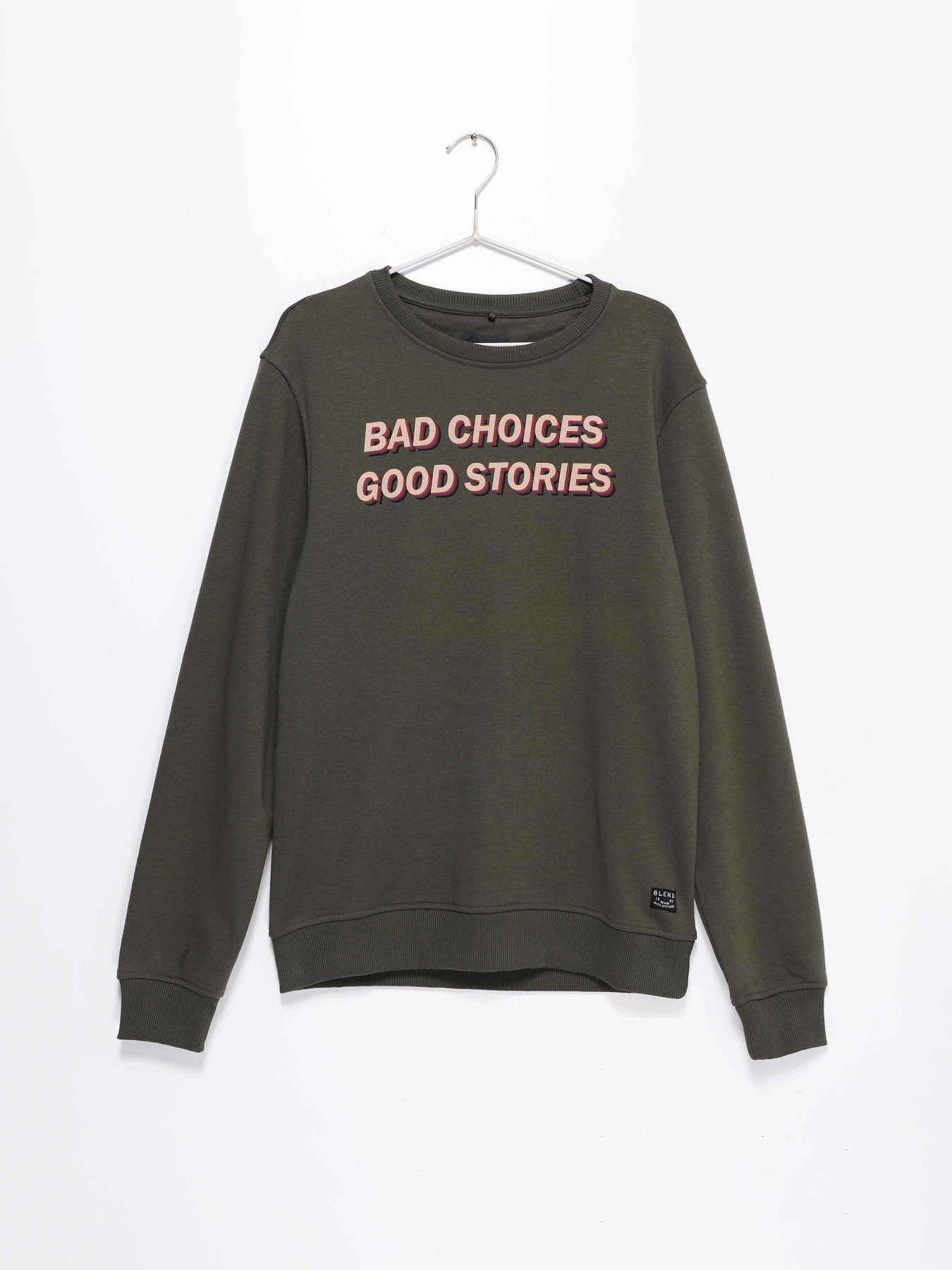 Свитшот Blend модель 20708964_хакі комб. Фото