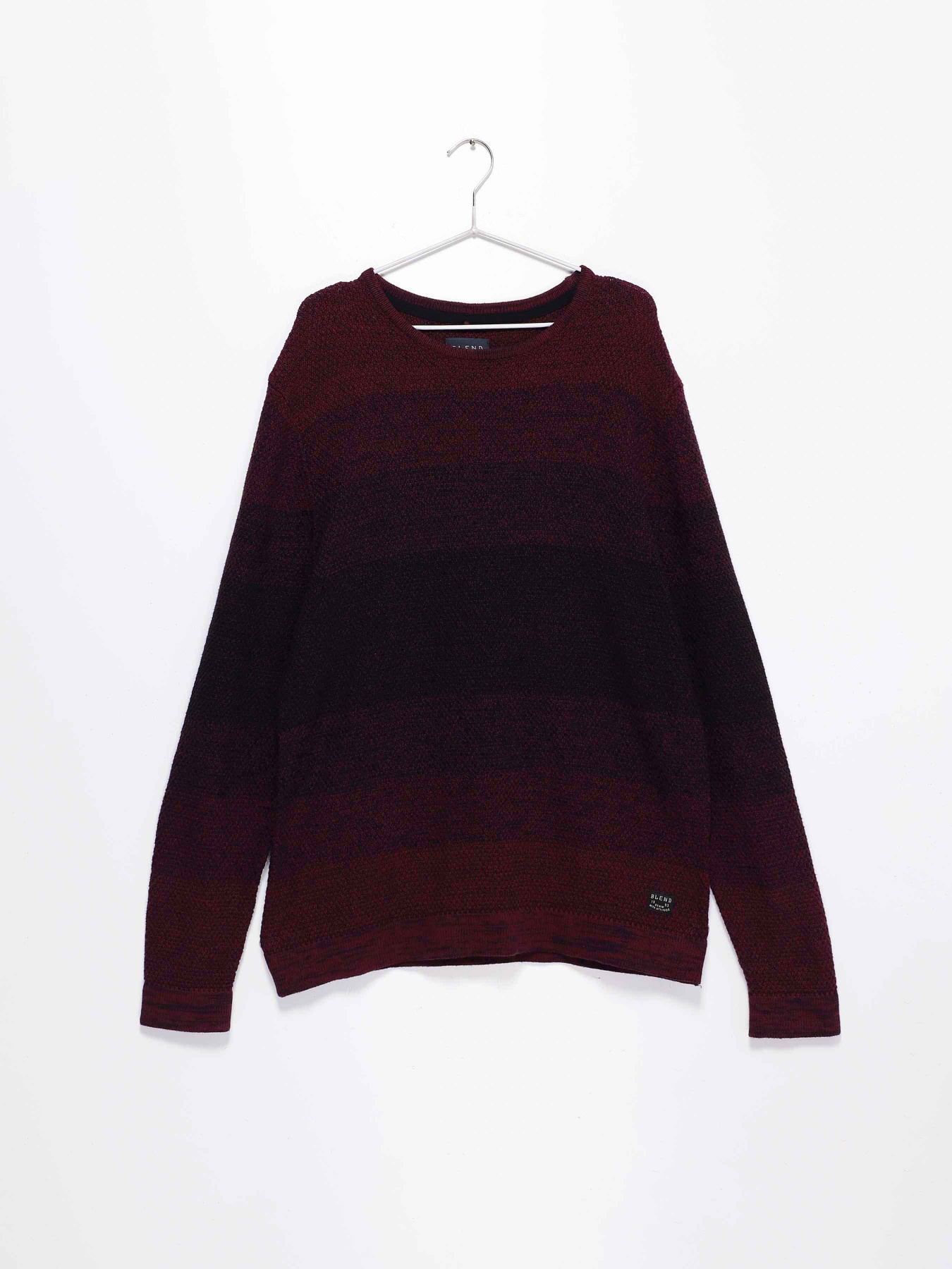 Джемпер Blend модель 20709035_т.бордовий комб. Фото