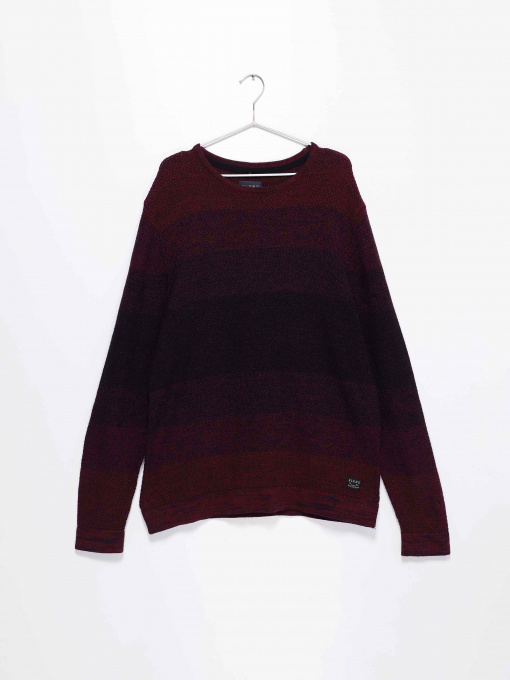 Джемпер Blend модель 20709035_т.бордовий комб. Фото