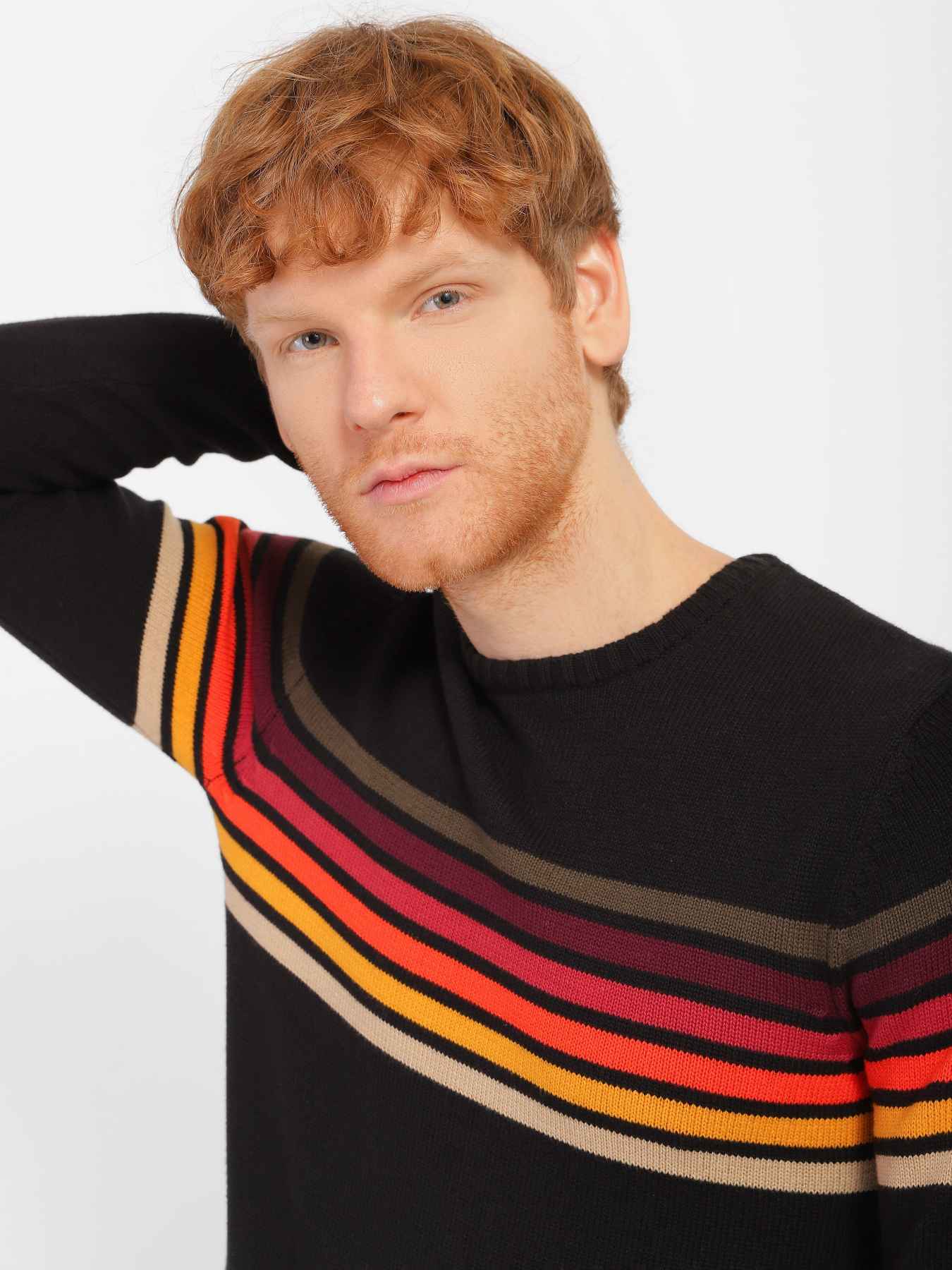 Джемпер Blend модель 20709038_чорний комб. Фото