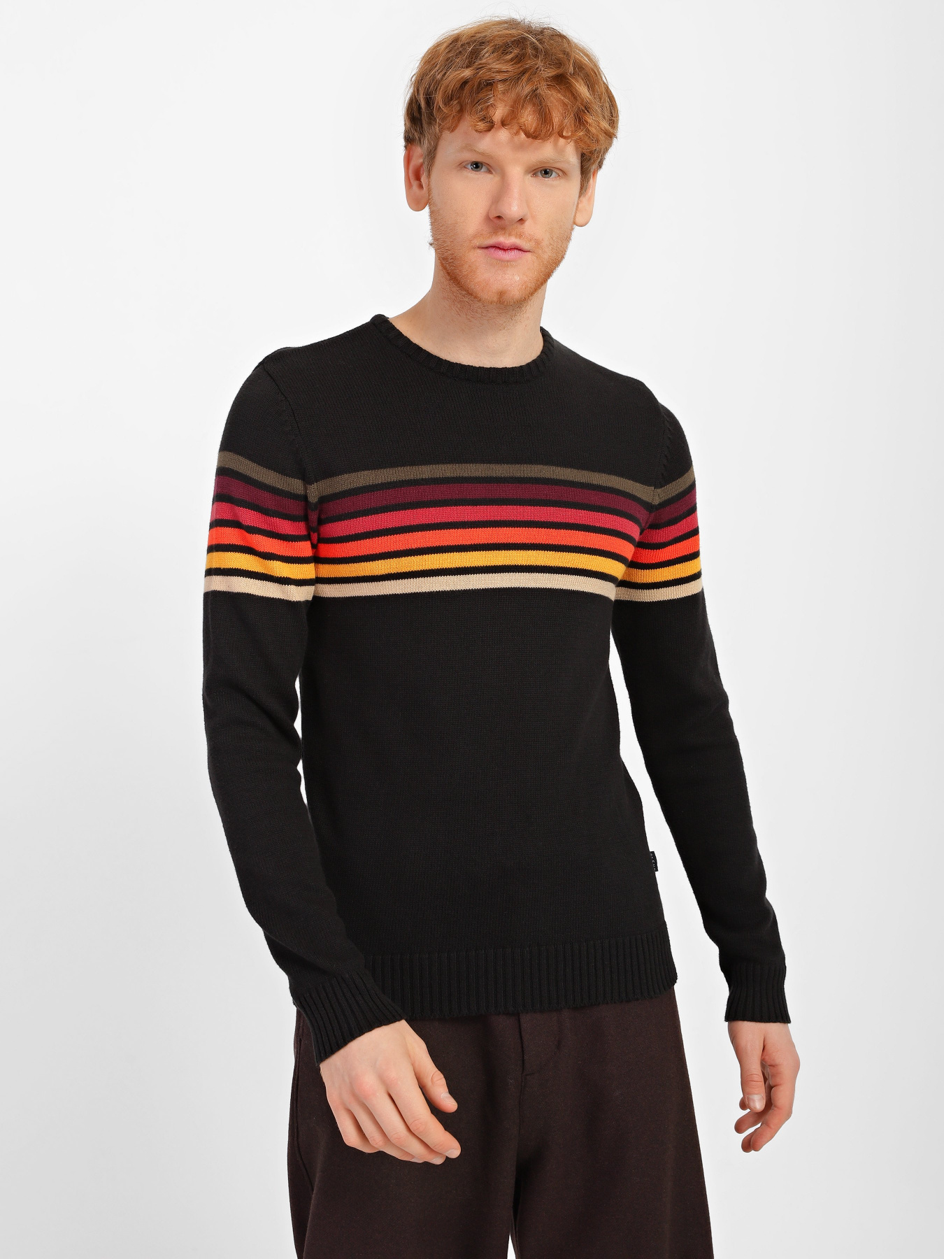 Джемпер Blend модель 20709038_чорний комб. Фото