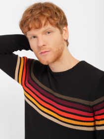 Джемпер Blend модель 20709038_чорний комб. Фото