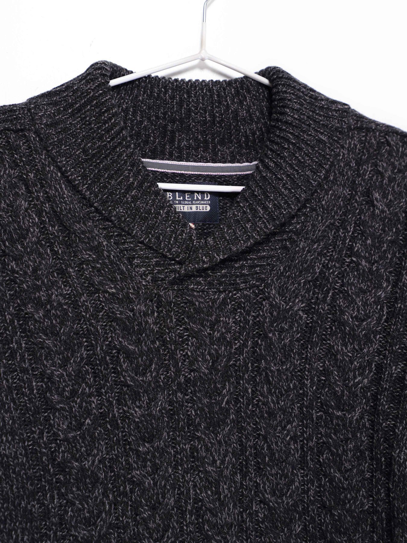 Джемпер Blend модель 20709067_чорний комб. Фото