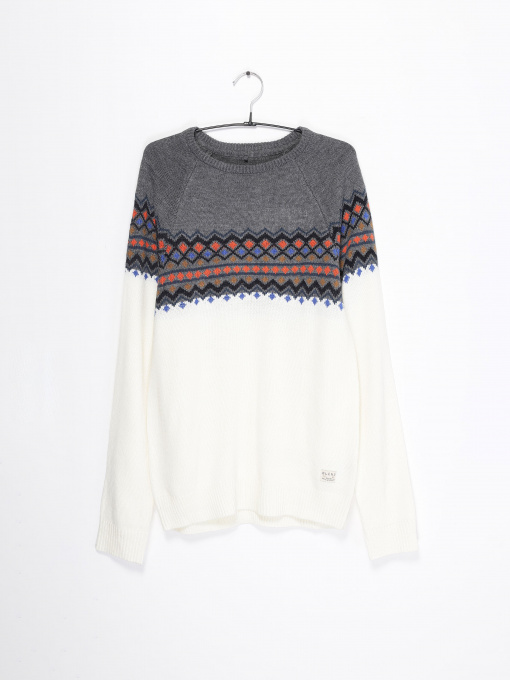 Джемпер Blend модель 20709070_білий комб. Фото