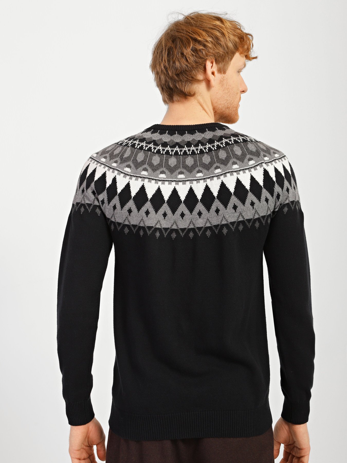 Джемпер Blend модель 20709278_чорний комб. Фото