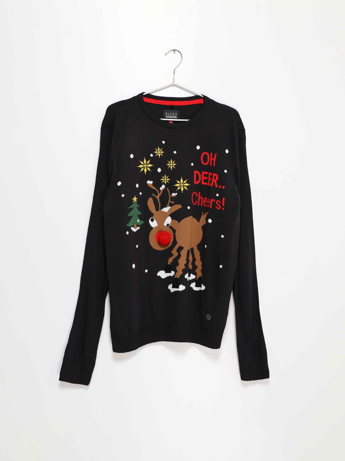 Джемпер Blend модель 20709297_чорний комб. Фото