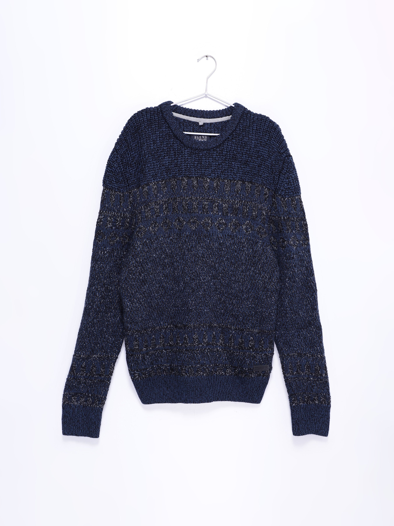 Джемпер Blend модель 20709448_т.синій комб. Фото
