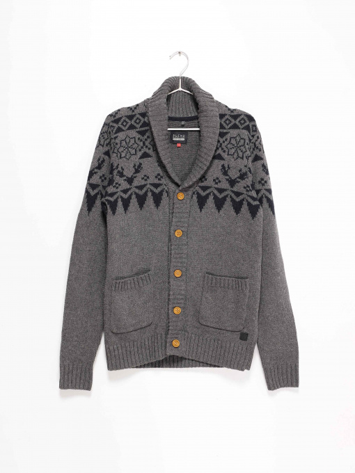 Кардиган Blend модель 20709500_т.сірий з т.синім Фото