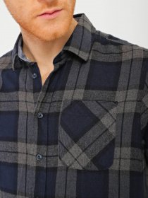 Рубашка Blend модель 20709520_сірий комб. Фото