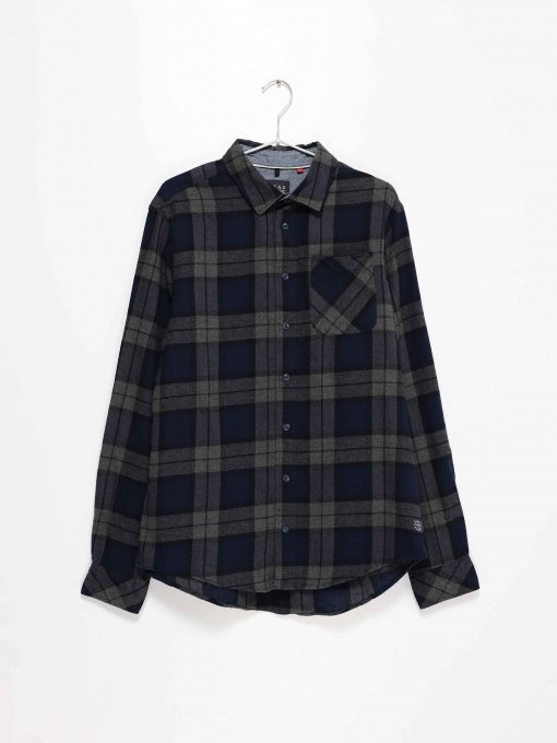 Рубашка Blend модель 20709520_сірий комб. Фото