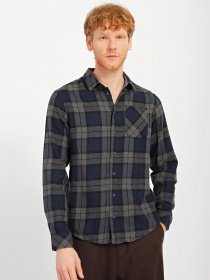 Сорочка повсякденна Blend модель 20709520_сірий комб. Фото