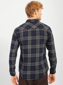 Сорочка повсякденна Blend модель 20709520_сірий комб. Фото