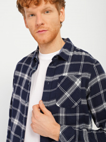 Рубашка повседневная Blend модель 20709520_т.синій комб. Рубашка повседневная Blend модель 20709520_т.синій комб. Фото