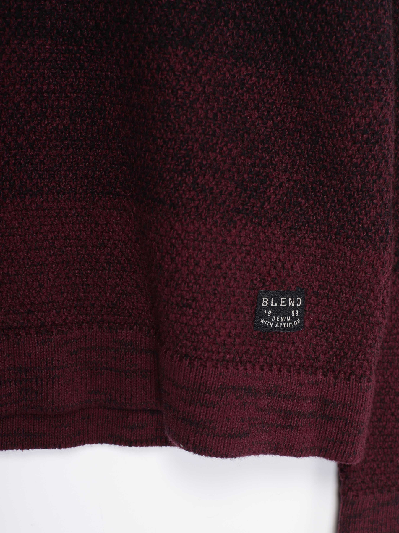Джемпер Blend модель 20709908_т.бордовий комб. Фото