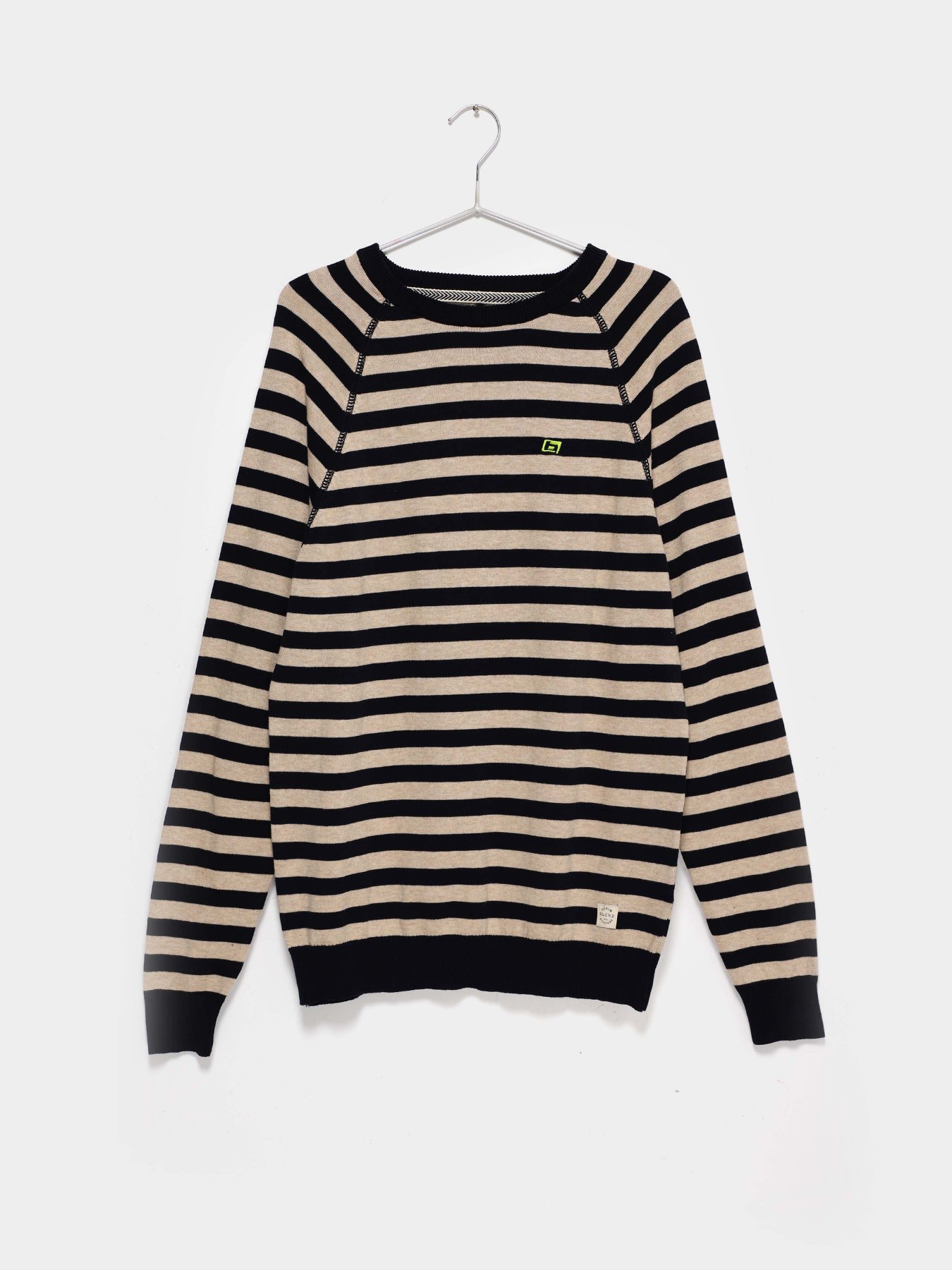 Джемпер Blend модель 20710209_бежевий з т.синім Фото