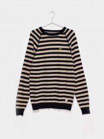 Джемпер Blend модель 20710209_бежевий з т.синім Фото