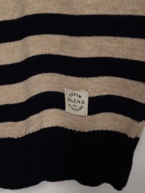 Джемпер Blend модель 20710209_бежевий з т.синім Фото