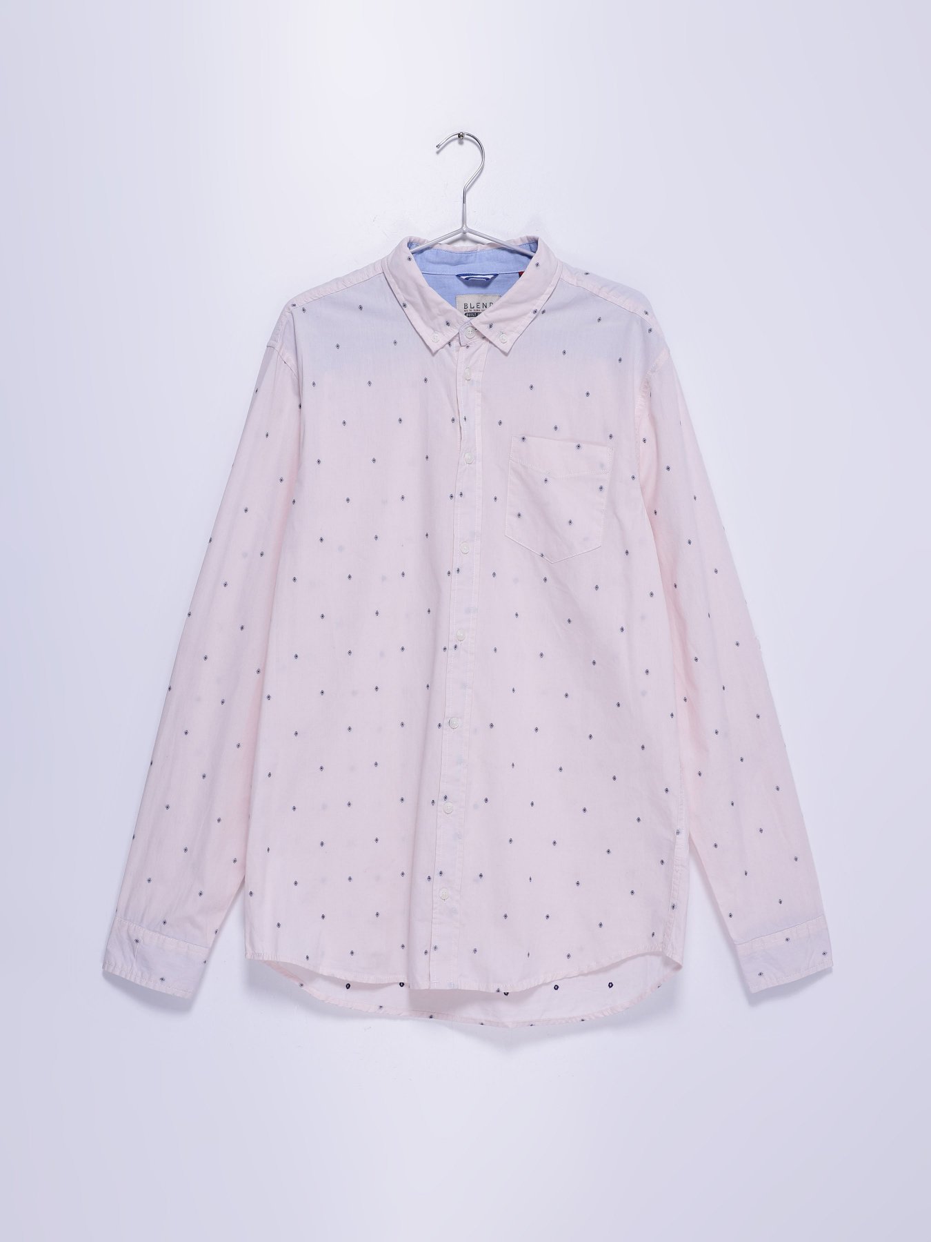 Сорочка повсякденна Blend модель 20710533_молочний комб. Фото