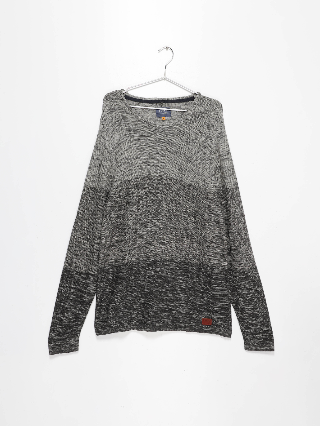 Джемпер Blend модель 20702936_сірий комб. Фото