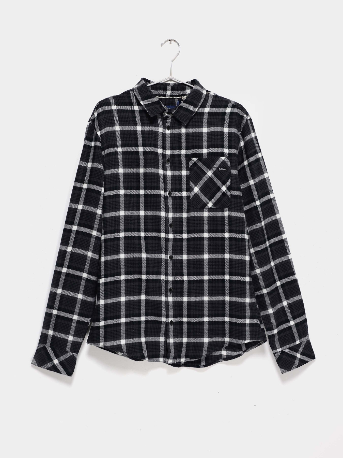 Сорочка повсякденна Blend модель 20710784_сірий комб. Фото