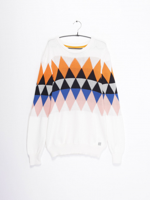 Джемпер Blend модель 20710873_білий комб. Фото