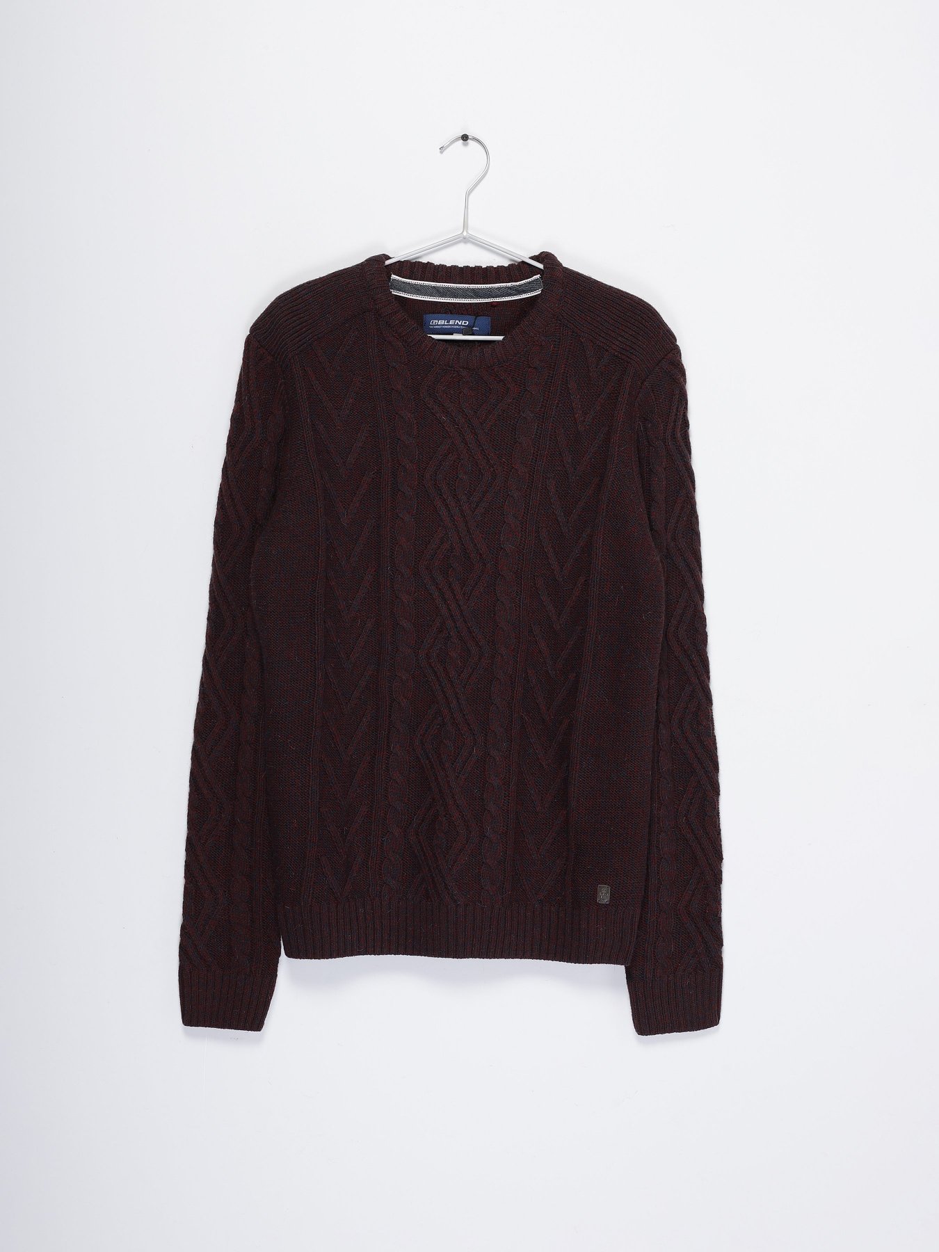 Джемпер Blend модель 20711150_бордовий комб. Фото