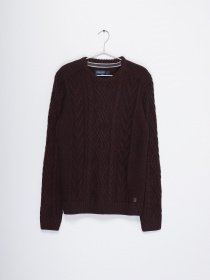 Джемпер Blend модель 20711150_бордовий комб. Фото