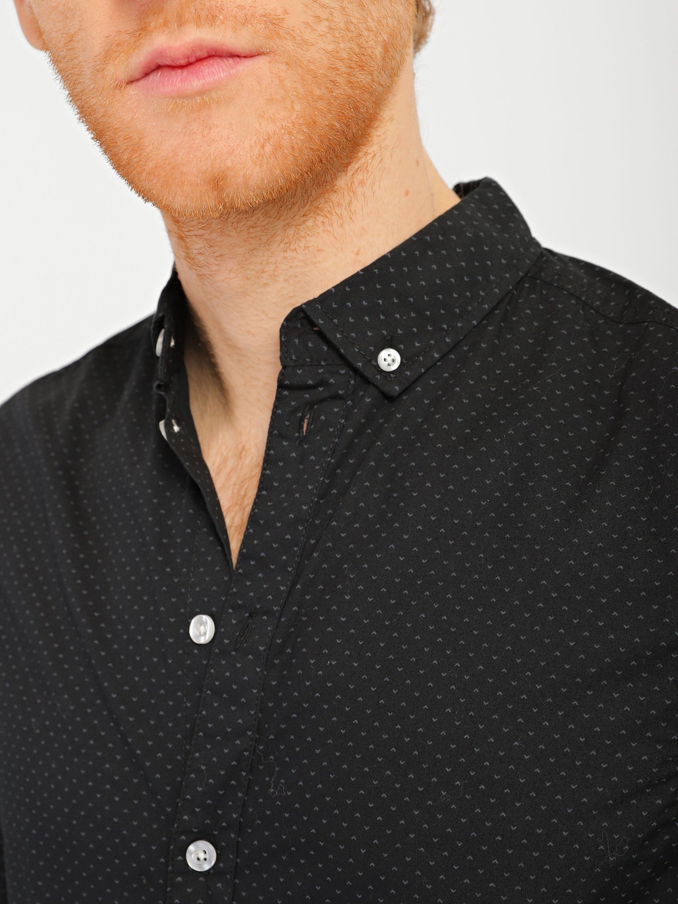 Сорочка повсякденна Blend модель 20711476_чорний комб. Фото