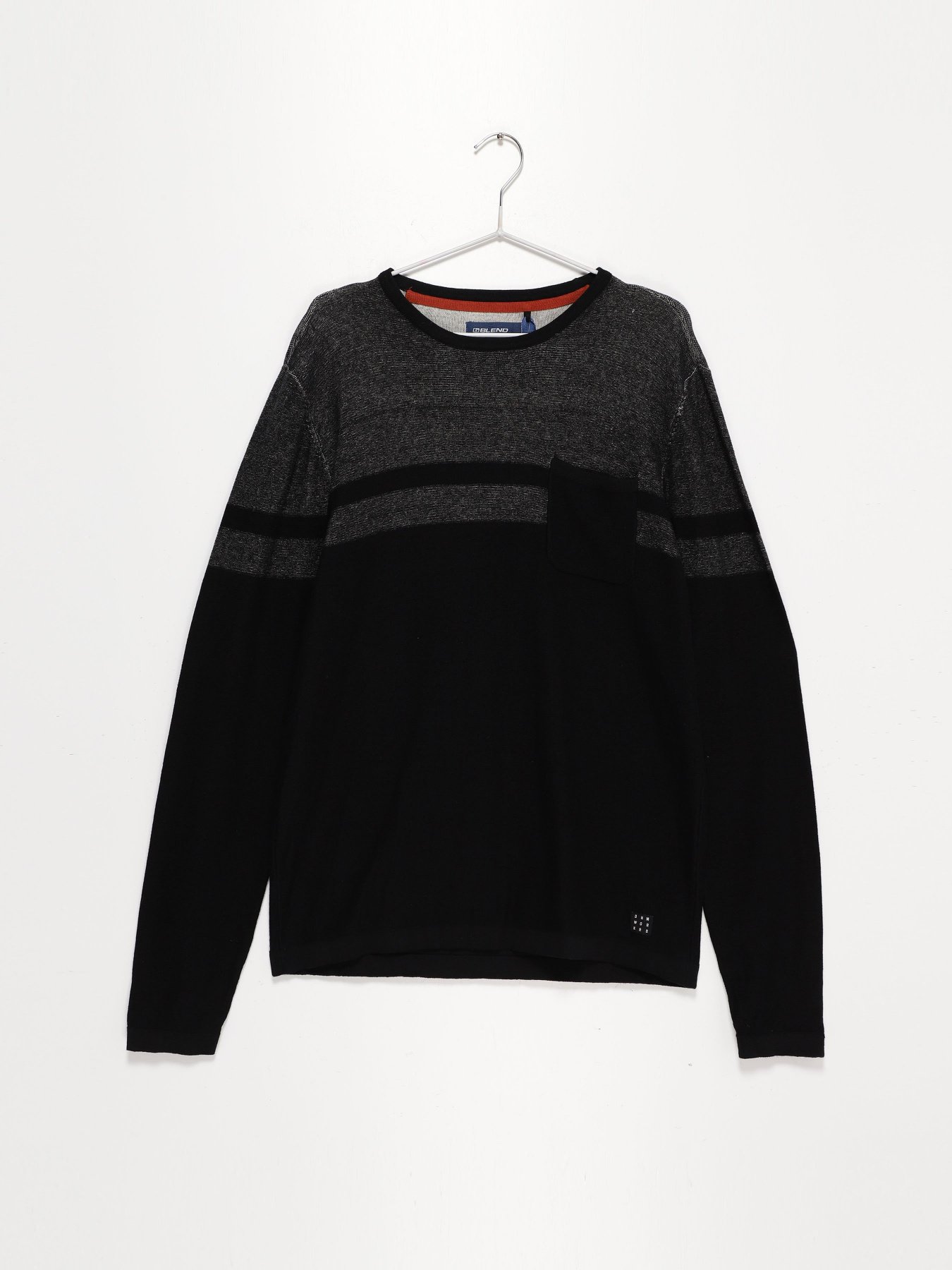 Джемпер Blend модель 20711552_чорний комб. Фото