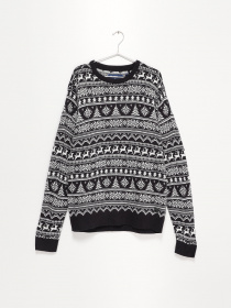 Джемпер Blend модель 20711612_чорний з білим Джемпер Blend модель 20711612_чорний з білим Фото