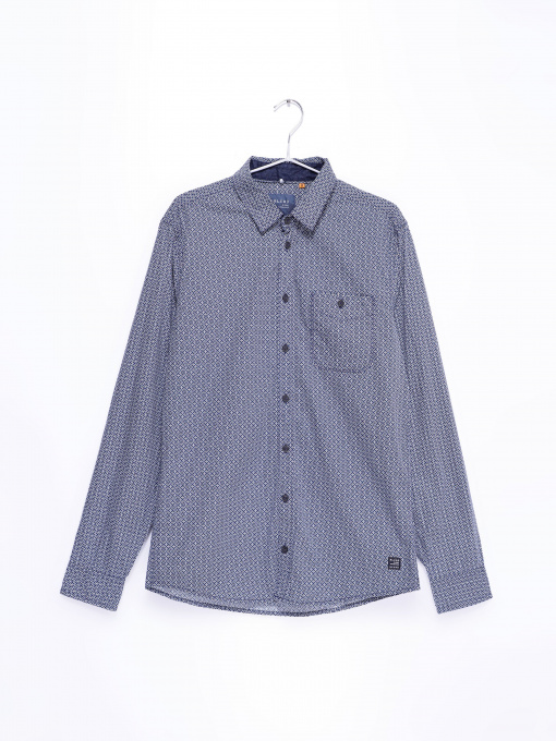 Рубашка повседневная Blend модель 20702985_т.синій комб. Фото