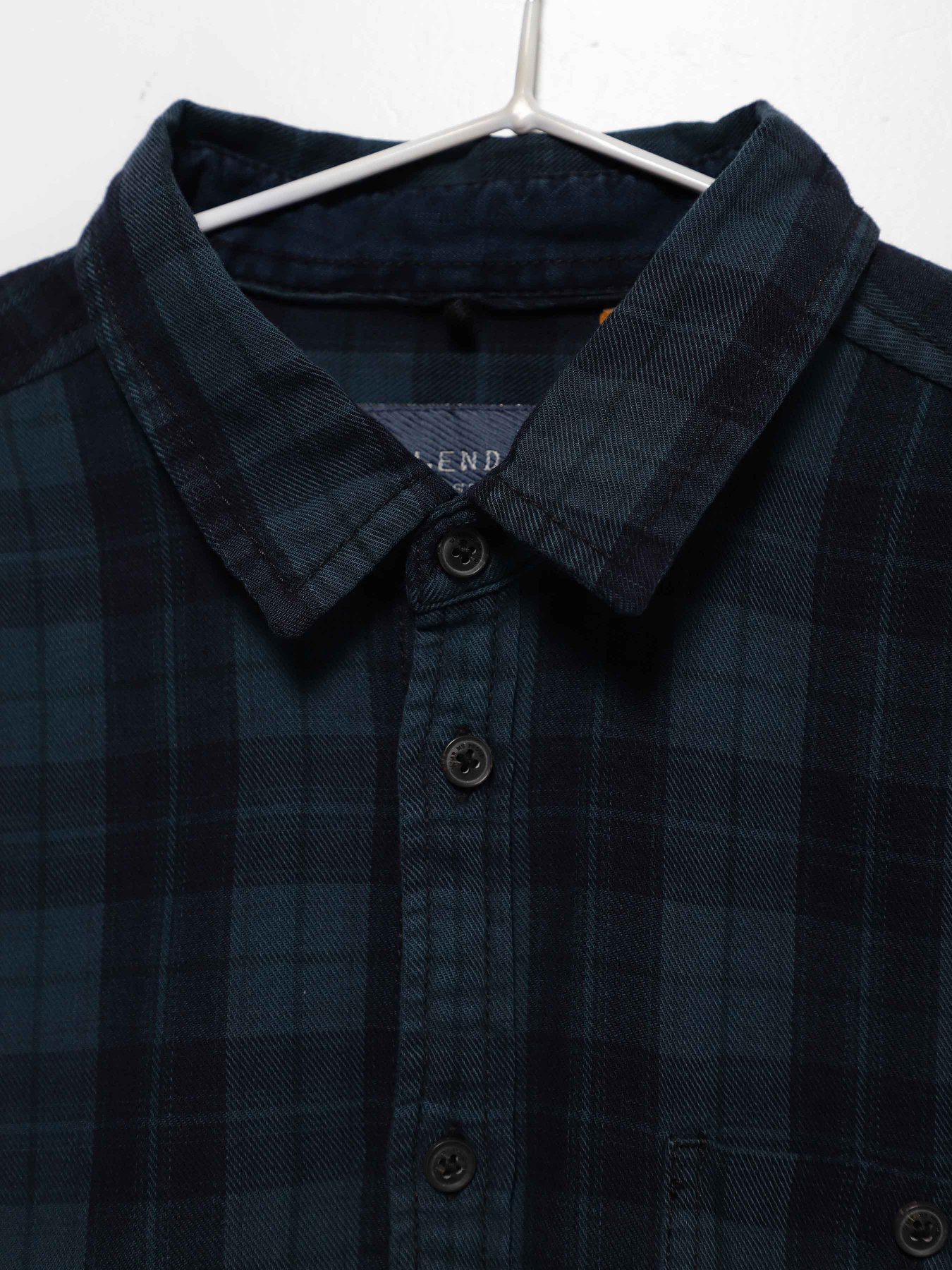 Рубашка повседневная Blend модель 20702986_т.синій комб. Фото