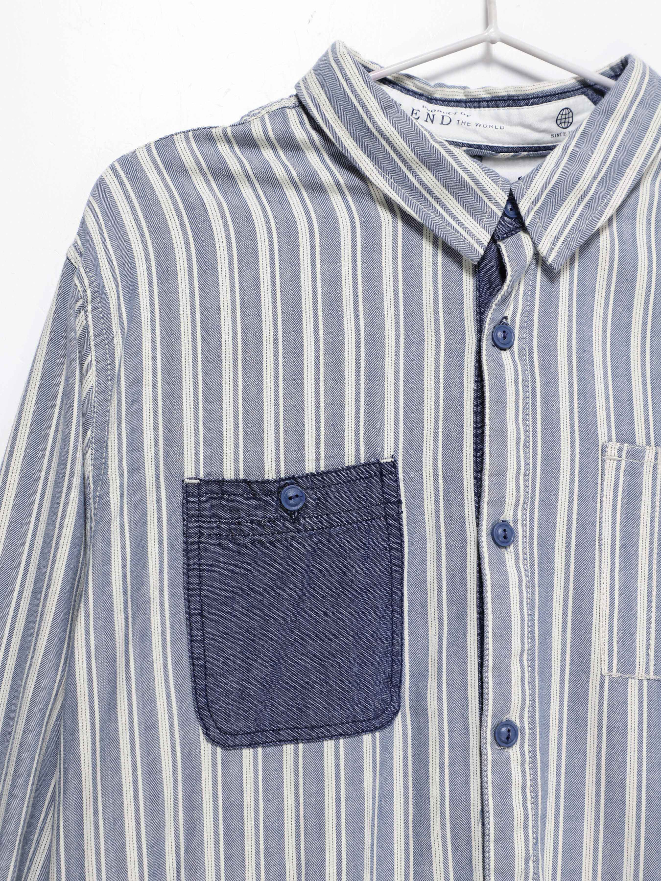 Сорочка повсякденна Blend модель 2110131_сірий з білим Фото