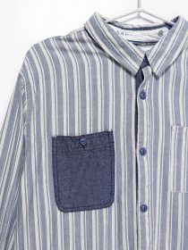 Сорочка повсякденна Blend модель 2110131_сірий з білим Фото