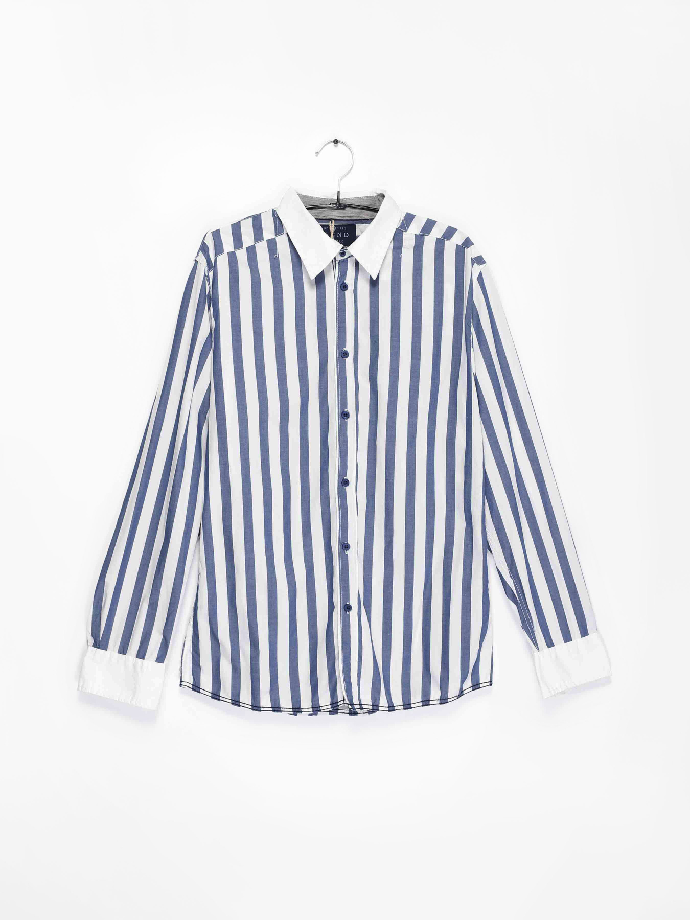 Сорочка повсякденна Blend модель 2506112_білий з синім Фото