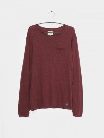 Джемпер Blend модель 50705107_бордовий комб. Фото