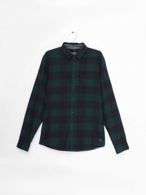 Рубашка повседневная Blend модель 20704430_т.зелений комб. Фото