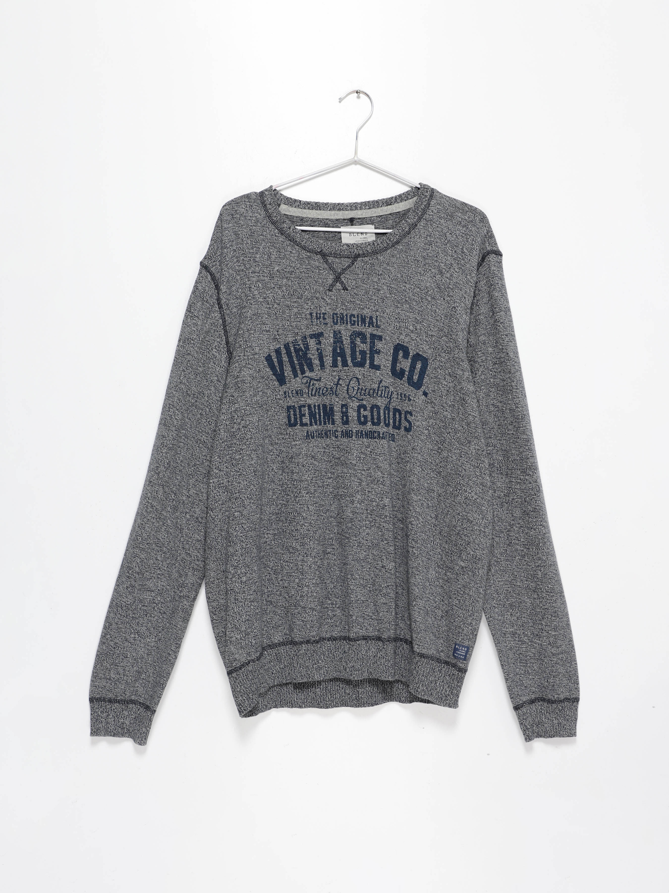 Свитшот Blend модель 20706027_сірий з синім Фото