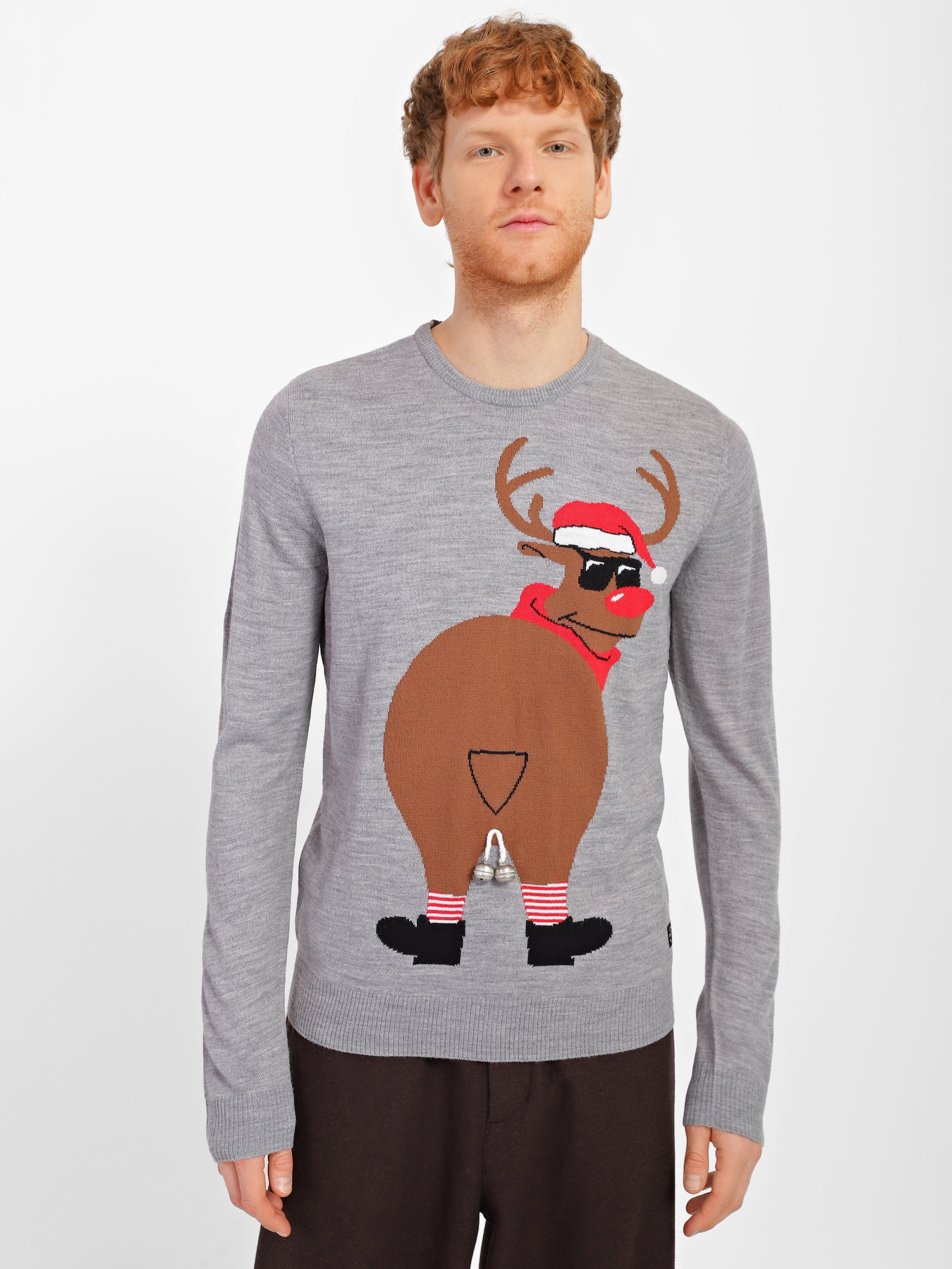 Джемпер Blend модель 20707043_сірий комб. Фото