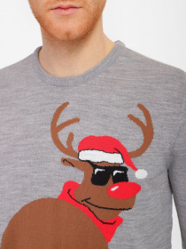 Джемпер Blend модель 20707043_сірий комб. Фото