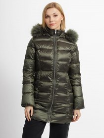 Пуховик Bomboogie модель CW106L_т.зелений Фото