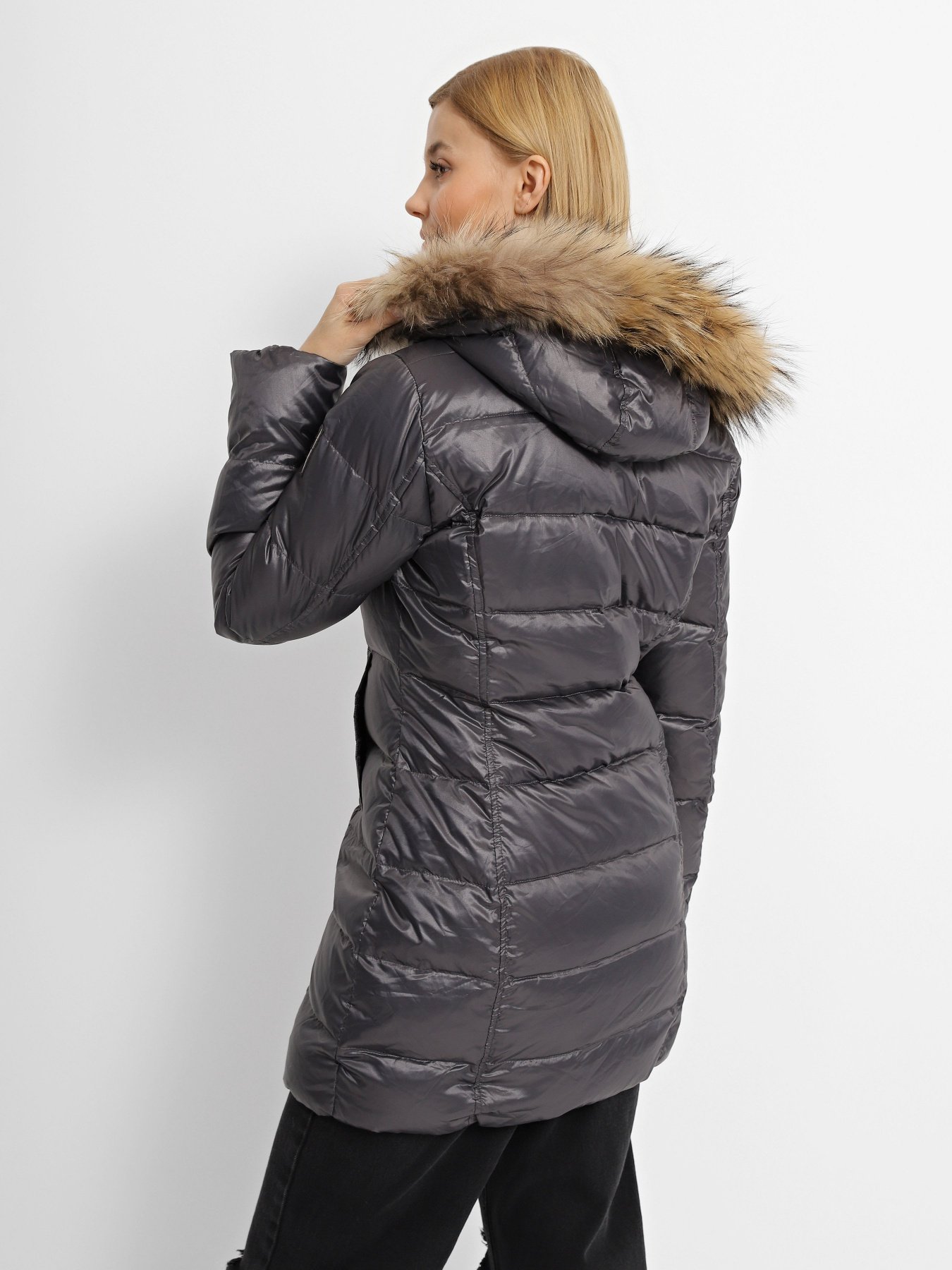 Пуховик Bomboogie модель CW106P_т.сірий Фото