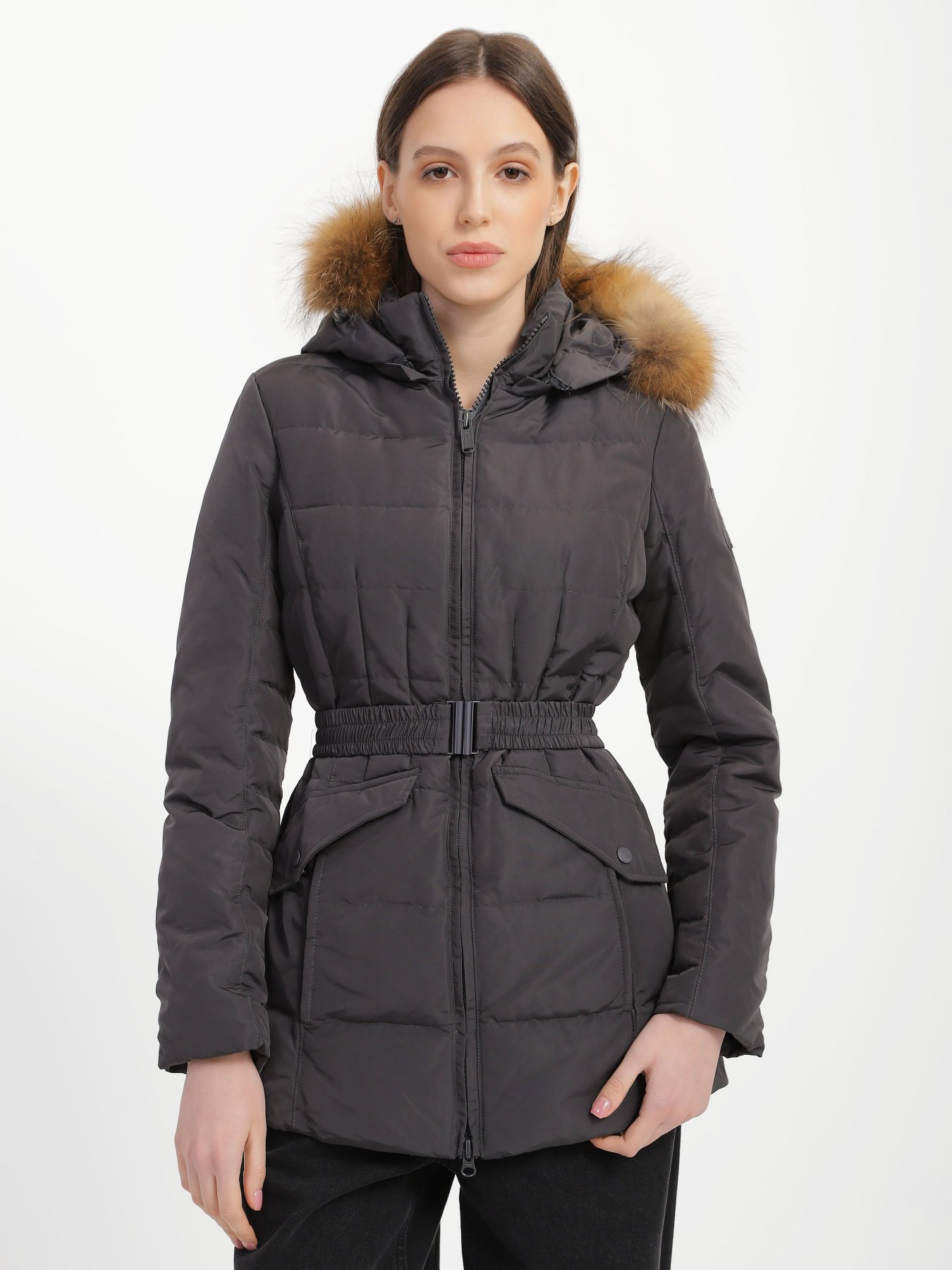 Пуховик Bomboogie модель CW795B_т.сірий Фото